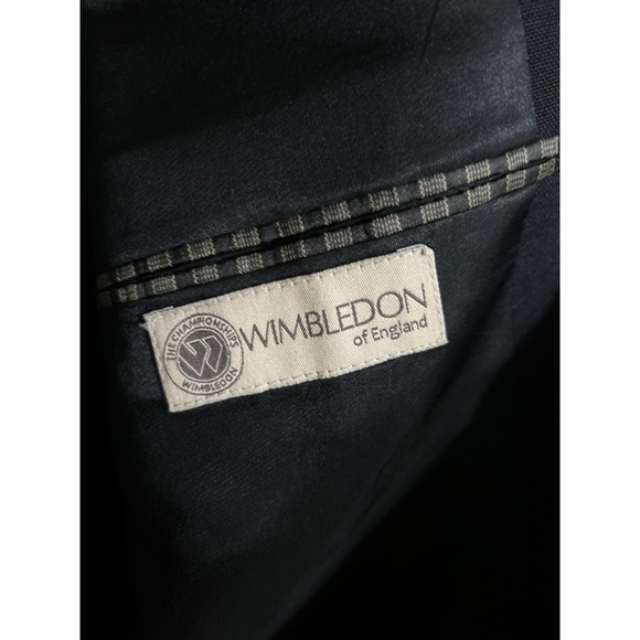 Mens Wimbledon of England Dillard's Navy Blue Blazer Coat Jacket - Picture 3 of 9